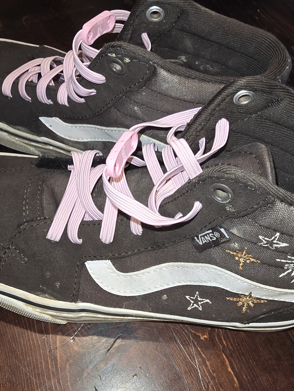 ​Vans Sk8-Hi Embroidered Celestial Sun Moon Stars High Top Sneakers